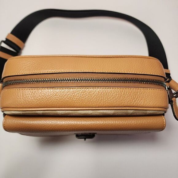 NWT Coach CR339 Hudson Crossbody Bag In Colorblock Signature Canvas - Picture 8 of 8